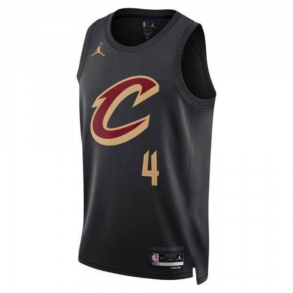 Игровая форма  Evan Mobley Cleveland Cavaliers Jordan Brand 2022/23 Statement Edition Swingman - Black