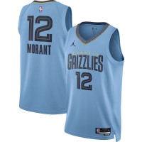 Игровая форма  Ja Morant Memphis Grizzlies Jordan Brand 2022/23 Statement Edition Swingman - Light Blue