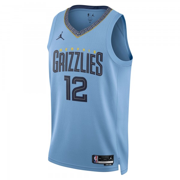 Игровая форма  Ja Morant Memphis Grizzlies Jordan Brand 2022/23 Statement Edition Swingman - Light Blue