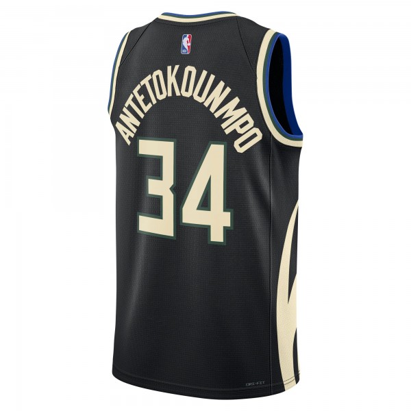 Игровая форма  Giannis Antetokounmpo Milwaukee Bucks Jordan Brand 2022/23 Statement Edition Swingman - Black