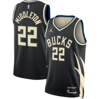 Игровая форма  Khris Middleton Milwaukee Bucks Jordan Brand 2022/23 Statement Edition Swingman - Black
