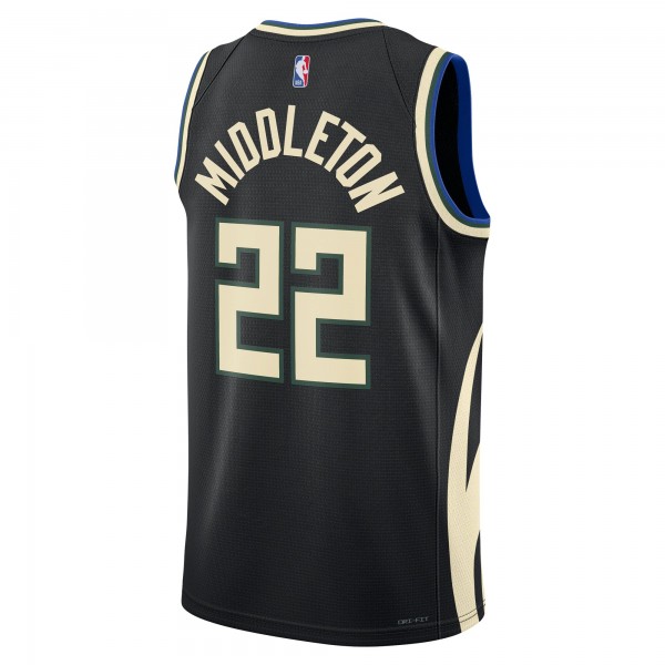 Игровая форма  Khris Middleton Milwaukee Bucks Jordan Brand 2022/23 Statement Edition Swingman - Black