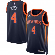 Derrick Rose New York Knicks Jordan Brand 2022/23 Statement Edition Swingman Jersey - Navy