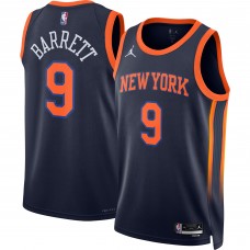 Игровая форма  RJ Barrett New York Knicks Jordan Brand 2022/23 Swingman - Statement Edition - Navy