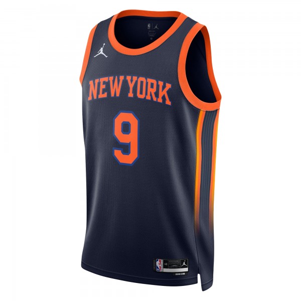 Игровая форма  RJ Barrett New York Knicks Jordan Brand 2022/23 Swingman - Statement Edition - Navy