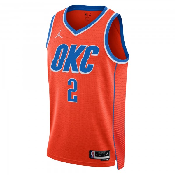 Игровая форма  Shai Gilgeous-Alexander Oklahoma City Thunder Jordan Brand Unisex Swingman - Statement Edition - Orange