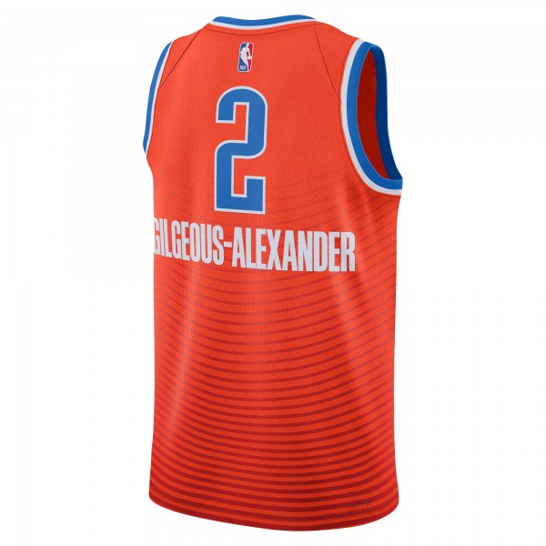 Игровая форма  Shai Gilgeous-Alexander Oklahoma City Thunder Jordan Brand Unisex Swingman - Statement Edition - Orange