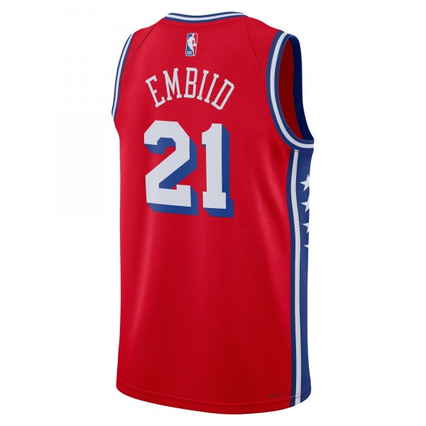 Игровая форма  Joel Embiid Philadelphia 76ers Jordan Brand 2022/23 Statement Edition Swingman - Red
