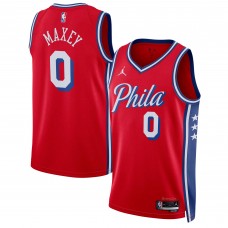 Игровая форма  Tyrese Maxey Philadelphia 76ers Jordan Brand 2022/23 Statement Edition Swingman - Red