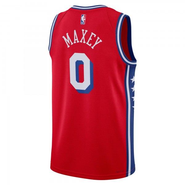 Игровая форма  Tyrese Maxey Philadelphia 76ers Jordan Brand 2022/23 Statement Edition Swingman - Red
