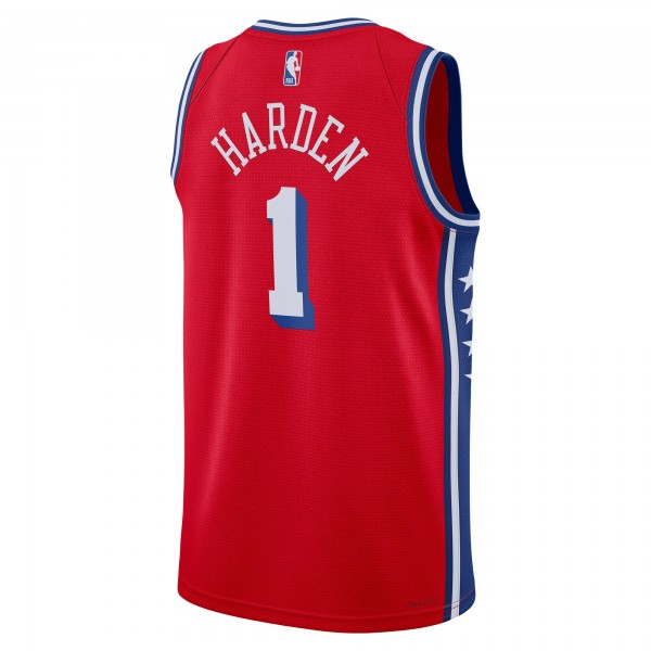 Игровая форма  James Harden Philadelphia 76ers Jordan Brand 2022/23 Statement Edition Swingman - Red