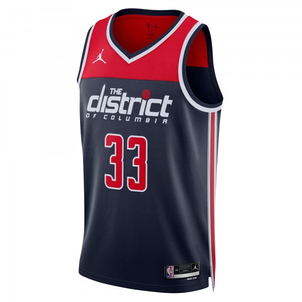 Игровая форма  Kyle Kuzma Washington Wizards Jordan Brand 2022/23 Statement Edition Swingman - Navy