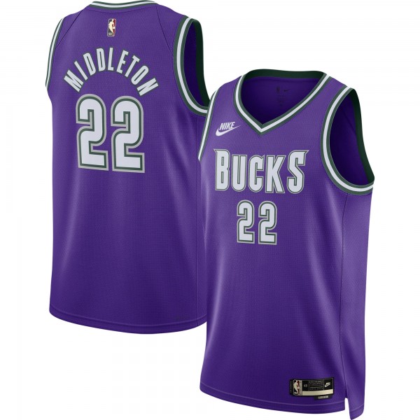 Игровая форма  Khris Middleton Milwaukee Bucks Nike 2022/23 Swingman Purple - Classic Edition