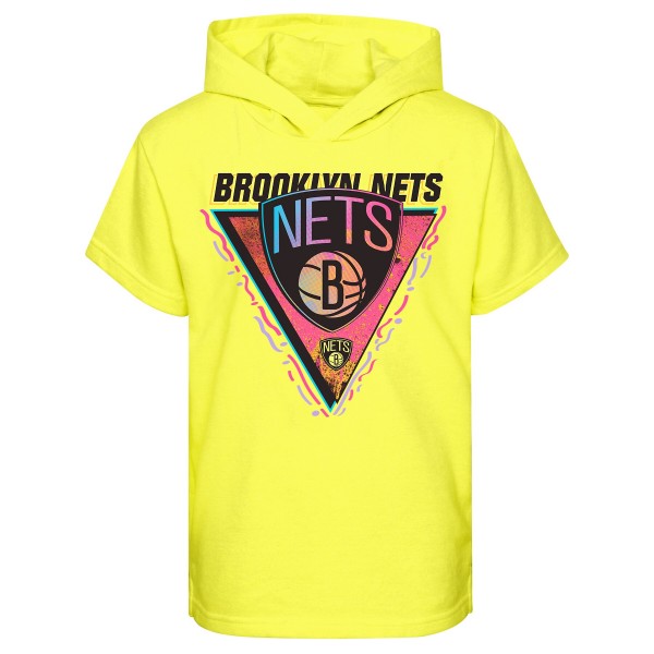 Футболка с капюшоном Youth Brooklyn Nets Yellow Game On