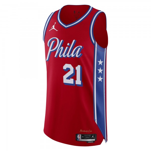 Игровая форма  Joel Embiid Philadelphia 76ers Jordan Brand 2022/23 Authentic - Statement Edition - Red