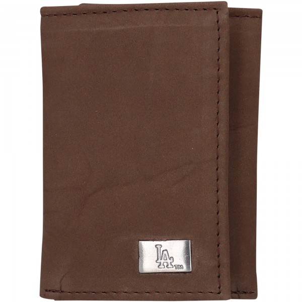 Los Angeles Dodgers Leather Trifold Wallet with Concho