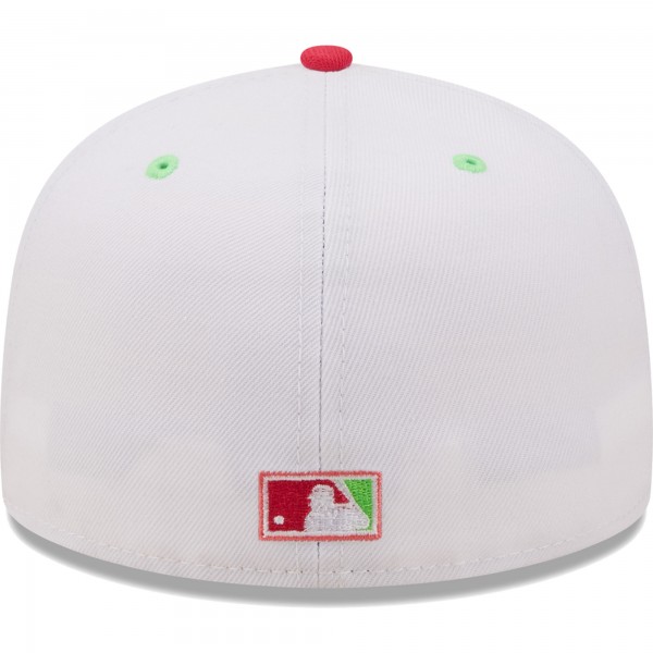 Бейсболка Los Angeles Dodgers New Era 100th Anniversary Strawberry Lolli 59FIFTY - White/Coral