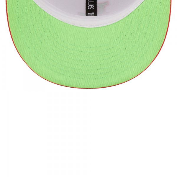 Бейсболка Los Angeles Dodgers New Era 100th Anniversary Strawberry Lolli 59FIFTY - White/Coral