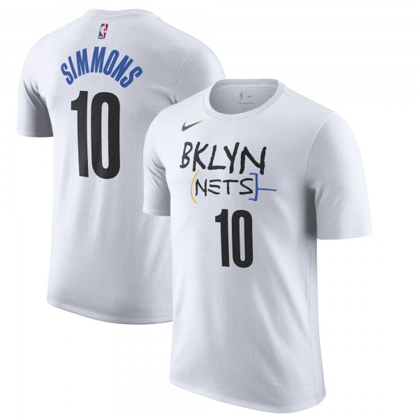 Футболка Ben Simmons Brooklyn Nets Nike 2022/23 City Edition - White