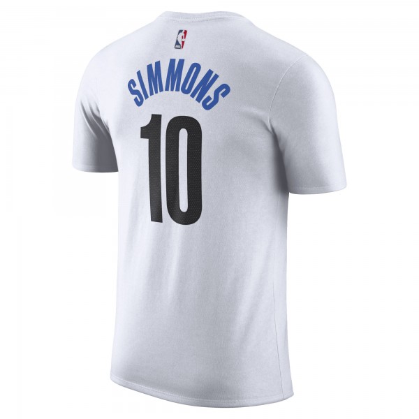 Футболка Ben Simmons Brooklyn Nets Nike 2022/23 City Edition - White