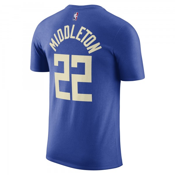 Футболка Khris Middleton Milwaukee Bucks Nike 2022/23 City Edition - Royal