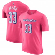 Именная футболка Kyle Kuzma Washington Wizards Nike 2022/23 City Edition - Pink