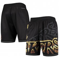 Los Angeles Lakers Mitchell & Ness Big Face 4.0 Fashion Shorts - Black