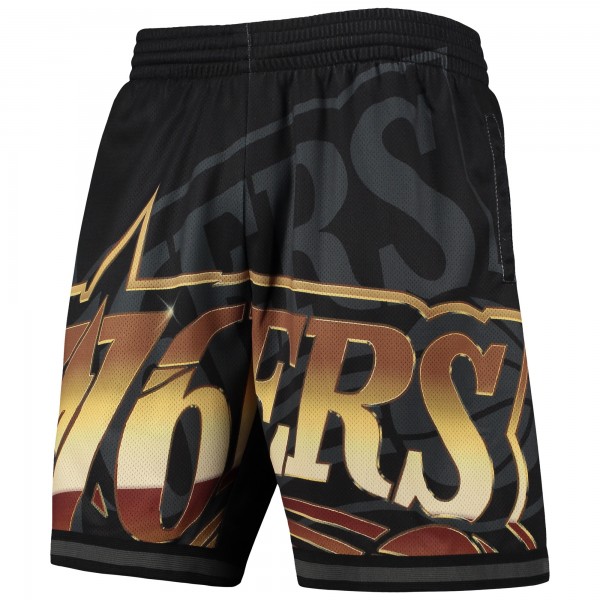 Шорты Philadelphia 76ers Mitchell & Ness Big Face 4.0 Fashion - Black