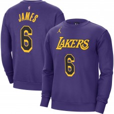 Кофта LeBron James Los Angeles Lakers Jordan Brand Statement Name & Number - Purple