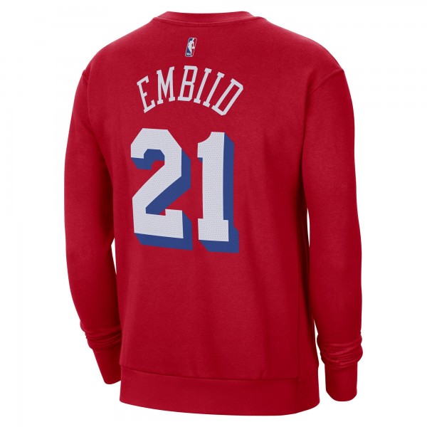 Кофта Joel Embiid Philadelphia 76ers Jordan Brand Statement Name & Number - Red