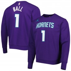 Кофта LaMelo Ball Charlotte Hornets Jordan Brand Statement Name & Number - Purple