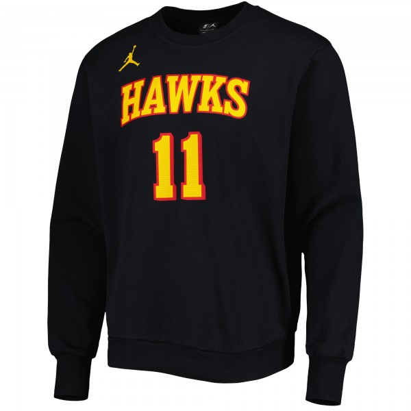 Кофта Trae Young Atlanta Hawks Jordan Brand Statement Name & Number - Black