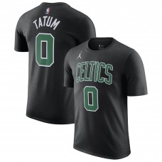 Футболка Jayson Tatum Boston Celtics Jordan Brand 2022/23 Statement Edition Name & Number - Black