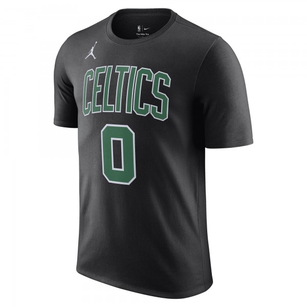 Футболка Jayson Tatum Boston Celtics Jordan Brand 2022/23 Statement Edition Name & Number - Black