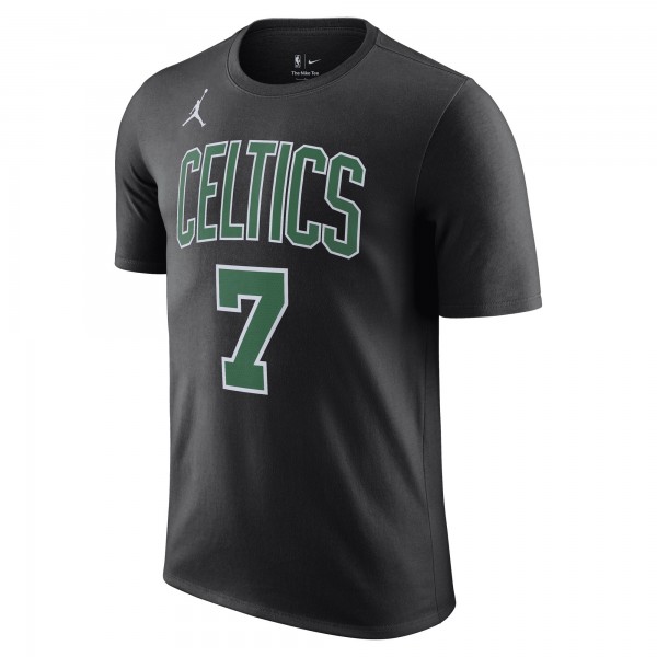 Футболка Jaylen Brown Boston Celtics Jordan Brand 2022/23 Statement Edition Name & Number - Black