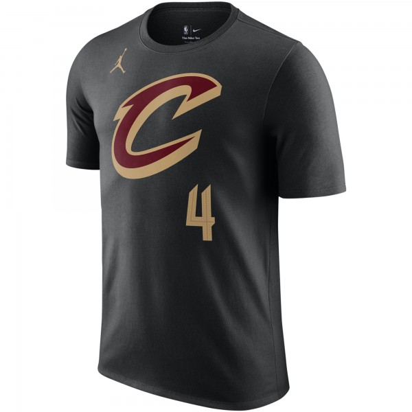 Именная футболка Evan Mobley Cleveland Cavaliers Jordan Brand 2022/23 Statement Edition - Black