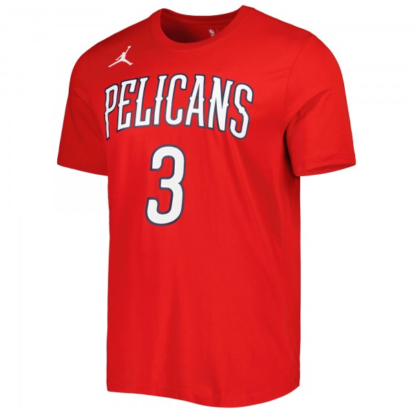 Футболка C.J. McCollum New Orleans Pelicans Jordan Brand 2022/23 Statement Edition - Red
