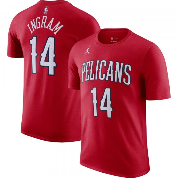Футболка Brandon Ingram New Orleans Pelicans Jordan Brand 2022/23 Statement Edition - Red