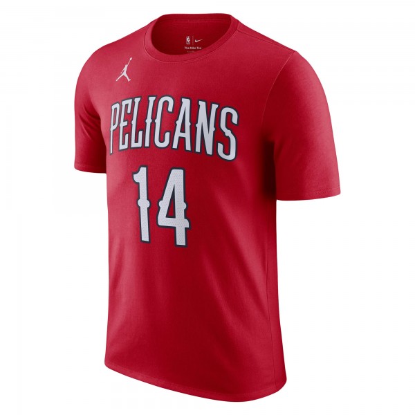 Футболка Brandon Ingram New Orleans Pelicans Jordan Brand 2022/23 Statement Edition - Red