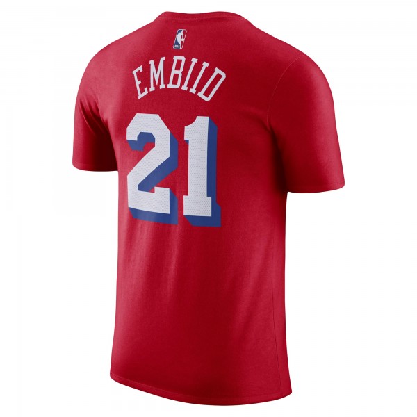 Футболка Joel Embiid Philadelphia 76ers Jordan Brand 2022/23 Statement Edition - Red