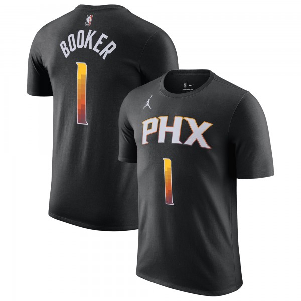 Футболка Devin Booker Phoenix Suns Jordan Brand 2022/23 Statement Edition - Black