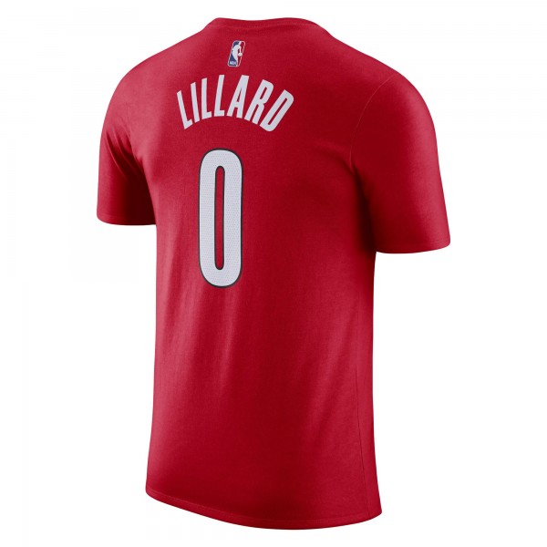 Именная футболка Damian Lillard Portland Trail Blazers Jordan Brand 2022/23 Statement Edition - Red