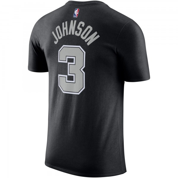 Футболка Keldon Johnson San Antonio Spurs Jordan Brand 2022/23 Statement Edition Name & Number - Black