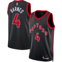 Игровая форма  Scottie Barnes Toronto Raptors Jordan Brand 2022/23 Statement Edition Swingman - Black