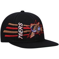 Бейсболка Philadelphia 76ers Mitchell & Ness Hardwood Classics Retro Bolt Deadstock - Black