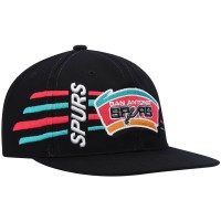 Бейсболка San Antonio Spurs Mitchell & Ness Hardwood Classics Retro Bolt Deadstock - Black