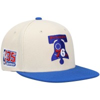 Бейсболка Philadelphia 76ers Mitchell & Ness Hardwood Classics NBA 35th Anniversary - Cream
