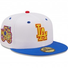 Бейсболка Los Angeles Dodgers New Era 75th World Series Cherry Lolli 59FIFTY - White/Royal