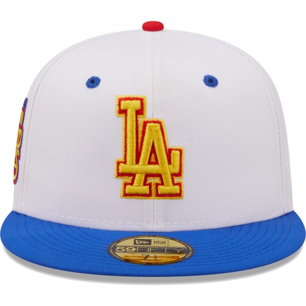 Бейсболка Los Angeles Dodgers New Era 75th World Series Cherry Lolli 59FIFTY - White/Royal