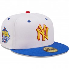 Бейсболка New York Yankees New Era 1999 World Series Cherry Lolli 59FIFTY - White/Royal